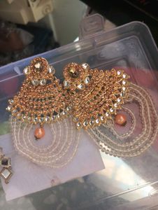Elegant Gold Jhumka Earrings