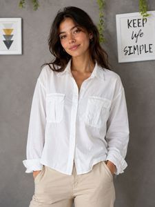 ZARA Stylish White  CROP  Shirt