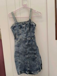 Denim Pinafore Dress