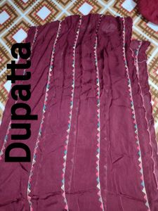 Maroon Embroidered Salwar Suit