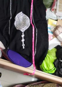Elegant Black Kurta with Embellishments