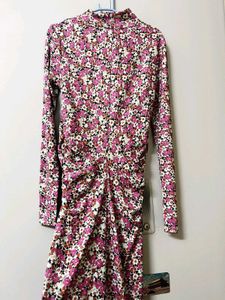 ZARA Chic Floral Print Maxi Dress