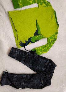 Very Cute H&amp;M Dragon Top With Beautiful Jeans