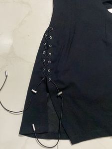 Padded Sweetheart Black Dress