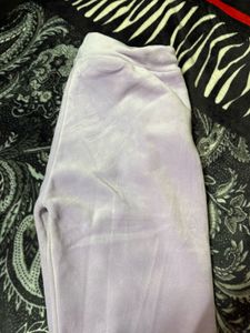 Velvet Trouser With Pocket Lavender Color