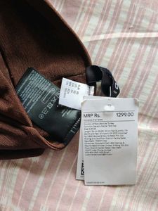 H&amp;M Brown Halter Neck Top