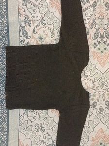 Black embellished, slip on blouse