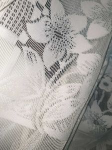 Elegant White Lace Curtains 3" 6 fit