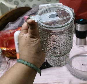 Vintage Embossed Glass Tumbler Trending