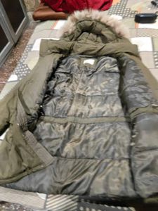 Men's Green sweater and  jacket fur winter