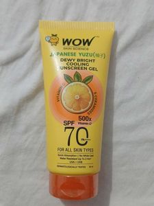 WOW Skin Science Yuzu Sunscreen SPF 70