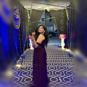 “Midnight Plum – Elegant 3 Piece Party Wear Set”