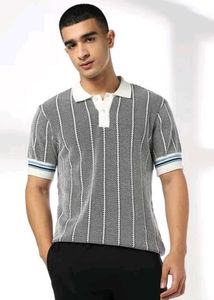 Teamspirit men's knitted polo tshirt