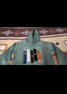 Stylish Green Pullover Hoodie