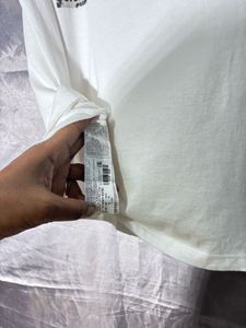 Mango White Graphic T-Shirt