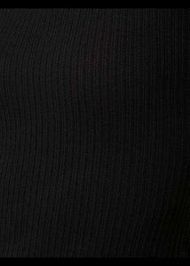 Ribbed Black Bodycon Mini Dress