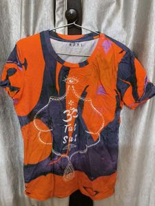 Vibrant Om &amp; Eye Graphic T-Shirt