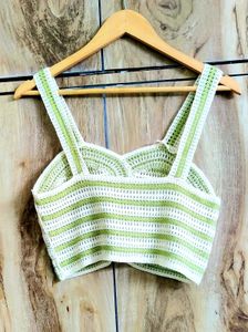 Crochet Crop Top - Bohemian Style Size-28-30