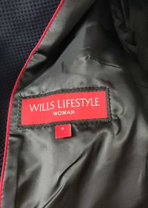 Wills Lifestyle Classic Navy Blue Blazer