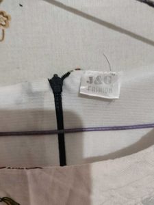 White Printed Kurta