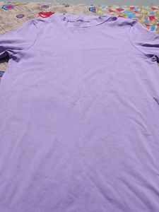 Cottonworld - Lavender Mini T-Shirt Dress