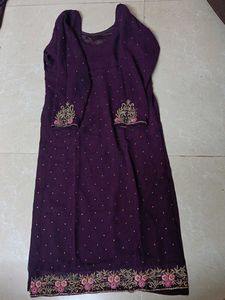 Elegant Purple Ethnic Skirt/Plazzo