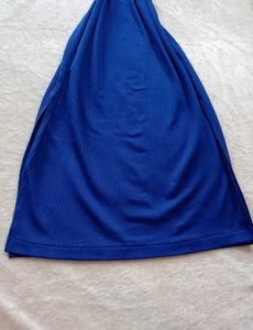 Royal Blue Ruffle Sleeve Midi Dress