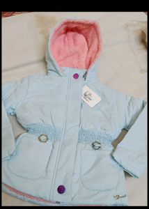 Cute Girls' Light Blue Jacket
