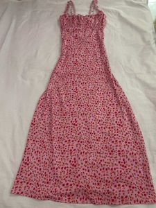 Floral Print Spaghetti Strap Dress