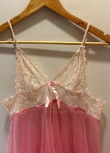 Lace Trim Babydoll Nightie