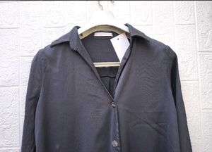 Korean Baggy Satin Button-Up Shirt