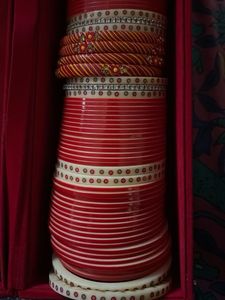 Traditional Red Bangles Set