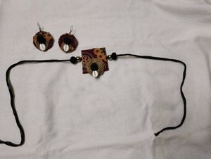Bohemian Shell Necklace &amp; Earring Set