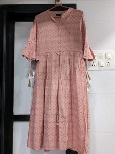 Pretty Pink Printed Kurta