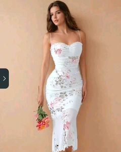 Elegant Floral Print bodycon dress