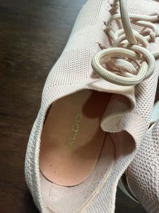 ALDO Pink Knit Sneakers (UK 6)