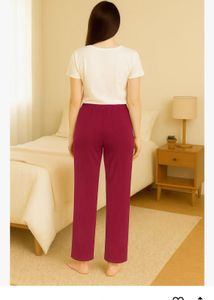 Ribbed Wide-Leg Lounge Pants