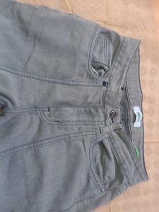 Gray Flared Jeans