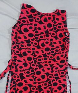 Stylish Red Floral Maxi Dress