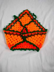 Crochet bandana or headscarf
