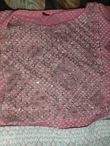 Beautiful Pink Sequence Kurti