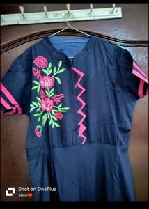 Navy Blue Gawn Kurti