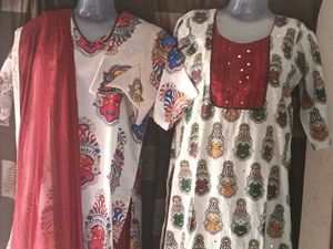 3Combo-2-NewKurtis+GentlyUsedEthnicKurtaSet+Dupatt