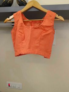 Orange Embellished Lehenga Skirt