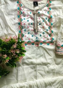 Simple White Kurta
