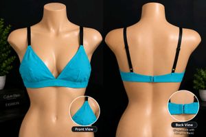 🇳🇿💫🎀Comfortable Blue Triangle Bra