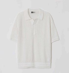 maison mined punched mesh oversized knit
