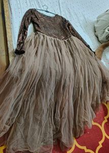 Elegant Sequin &amp; Tulle Gown