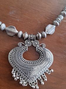 Navratri Boho Heart Pendant Necklace