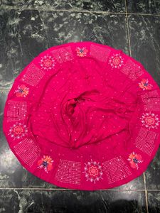 Vibrant Pink Embroidered Lehenga Skirt
